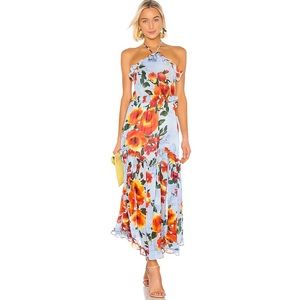 Dallin Dress Blue Multi Floral MISA Los Angeles